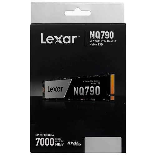SSD Lexar NQ790, 1TB, M.2 2280, PCIe NVMe, Leitura 7000MB/s, Gravacao 6000MB/s, LNQ790X001T-RNNNG