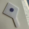 Espelho Madrepérola Branco  - Logo alto relevo inicial ou desenho