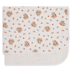 Cobertor Estampado com Forro Microsoft e Malha Unissex - Ursinhos