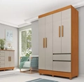 GUARDA-ROUPA SOLTEIRO 4 PORTAS 2 GAVETAS OREGON