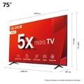 Tv 75p Lg Smart Ai Thinq 4k Comando Voz - 75ut8050psa