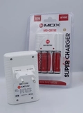 Carregador Pilhas AA / AAA e Bateria 9v MOX  MO-CB792 Com 4 pilhas 3600Mah Rec. - Bivolt