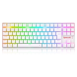 Teclado Mecânico Gamer Redragon Kumara Pro Wireless RGB White - K552RGB-BRS-W (PT-RED)