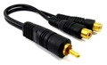 CABO DE ÁUDIO PARA SOM 1RCA MACHO PARA 2RCA F SU0201