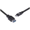 Cabo Usb Tipo c para Extensor Usb a Fêmea V3.2 Gen1 5gbps 2 Metros - C32uaf-2