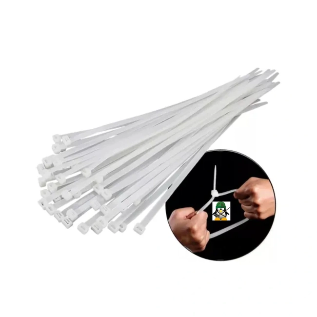 Abraçadeira Nylon Multiuso Pacote C/ 100 UN - 2,5 x 150mm (Polo XV2291)