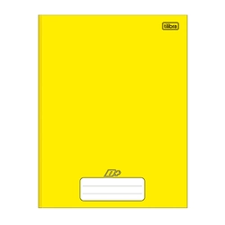 Caderno D+ Brochura Capa Dura 1/4 96 Folhas Amarelo Tilibra