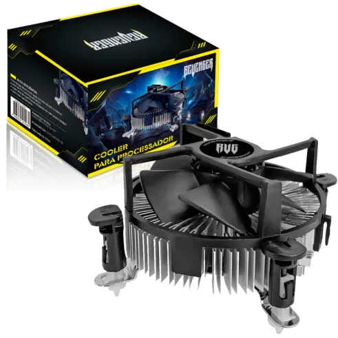 Cooler p/ Processador Intel LGA775/115X(1200)/1366 e Amd Preto 2400Rpm G-VR317 - Revenger