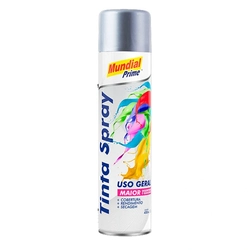 Tinta Spray Metalica Prata 400ml Mundial Prime