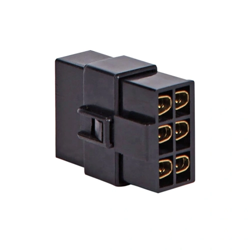 Kit Conector Evus C-036 6 Vias Com Trava Preto