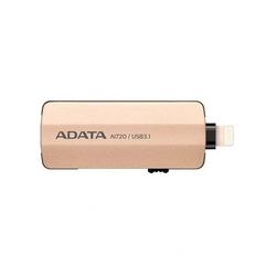 Adata i-Memory Flash Drive AI720 32gb Dourado USB 3.1/Lightning AAI720-32G-CGD