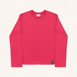 Blusinha Manga Longa Canelada Fakini - Feminina