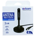 ANTENA P/ TV DIGITAL COM BASE MAGNÉTICA EXBOM AN-I3540B