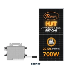 Gerador Edeltec Solar Micro Deye 11,20 Kwp Mon. 220v S/estrutura (9k/700w Bifacial)