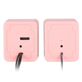 Caixa de Som 2.0 Usb 5v 2x 1w Com Controlador de Volume Rosa - Vs-01r