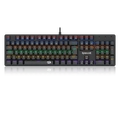 Teclado Mecânico Gamer Redragon Valheim Rainbow Preto Switch Azul - K608-R PT-BLUE