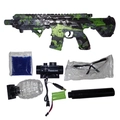 Rifle M416 Elétrico de Bolinhas de GEL Orbeez (Camuflado Verde)