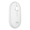 Mouse Logitech Pebble 2 M350s, Bluetooth, Clique Silencioso, Sem Fio, Branco - 910-007047