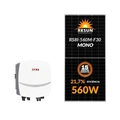 Gerador Solar Saj 3,36 Kwp Mon. 220v Fibromadeira (3k/560w)