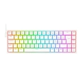Teclado Gamer Redragon Castor Branco Switch Blue - K631W-RGB-PT-BLUE