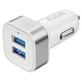 Carregador Veicular Automotivo 12v Com 2 Saídas Usb 5v 2.1a
