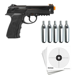 Pistola Rossi C12 Airsoft 6mm Beretta Co2 Kit