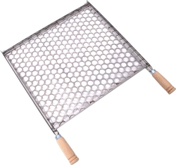 Grelha Tela Moeda Lobo Inox 50 x 40