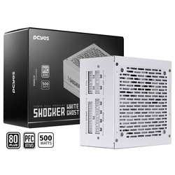 Fonte 500w Gamer Pcyes Shocker Full Modular 80 Plus White Ghost - Fm500wwg