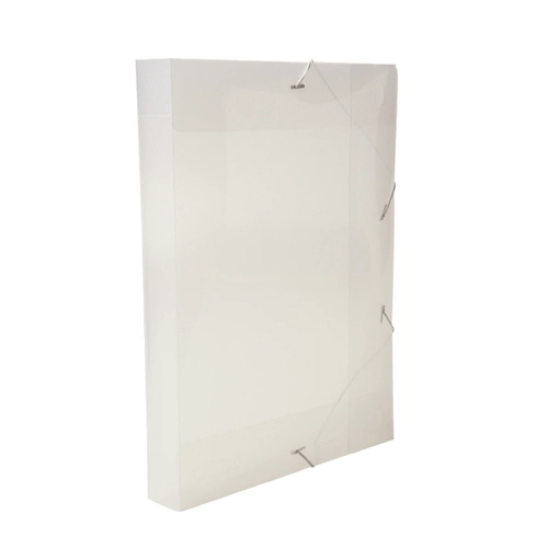 Pasta Aba Elástico Transparente Ofício Lombo 4cm DelloLine