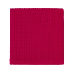 Manta Tricot Trançada Vermelho Unissex - Mini & Co
