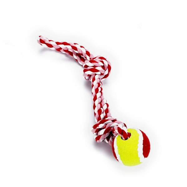 Brinquedo Mordedor Corda e Bola para Cães