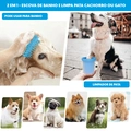Copo Lava Pata Pet Higiênico Patinhas Limpas Cães Cachorros Pets - AZUL