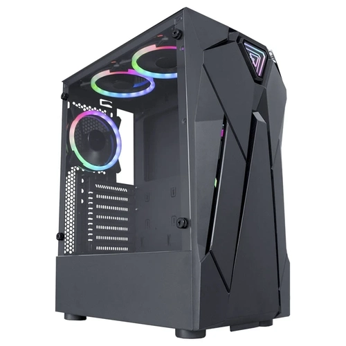 Gabinete Gamer K-mex Reactor Infinite I Led RGB Preto - Cg01kfrh0010b0x