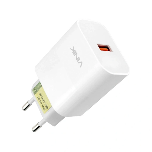 Carregador de Parede Vinik 20w Com 1 Saida Usb 12v 1.67a Quick Charge