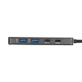 Hub Usb Tipo-c 5 Em 1 - 2x Usb 3.0 + Hdmi 4k + Type c Pd 100w + Tipo-c - Hv51c