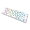 Teclado Gamer Mecânico  Gamdias Hermes E3 RGB USB 2.0 Switch Vermelho Layout ANSI Branco - (US/RED/WH)
