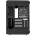 Gabinete Gamer Liketec Unreal Dark Black Cube Design Mid Tower Vidro Temperado