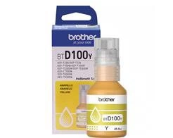 Garrafa de Tinta Brother Amarelo 48,8ml - Btd100y