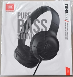 Fone de ouvido Heaphone com microfone Tune 500blk Preto com fio P2  - JBL