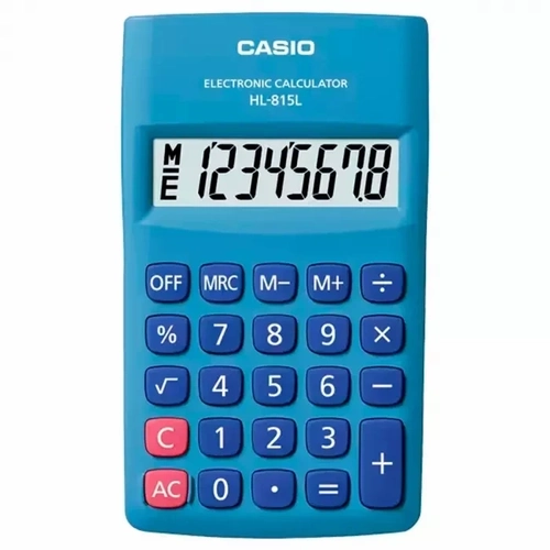 Calculadora de Bolso Casio 8 Digito Azul - Hl-815l-bu