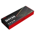TECLADO MECANICO PCYES SHIYAN BLACK VULCAN - TPSHBVRD - 317990