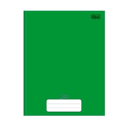 Caderno D+ Brochura Capa Dura 1/4 96 Folhas Verde Tilibra