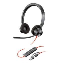 Headset Hp Poly Blackwire C3320 Usb-c/a Preto - 8x219aa