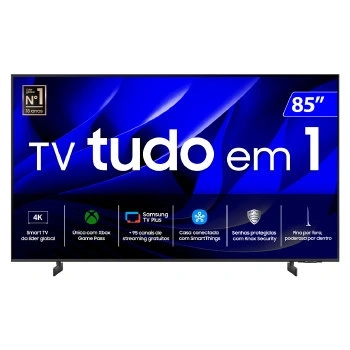Tv 85p Samsung Crystal Smart 4k Comando Voz - Un85du8000gxzd