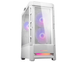 Gabinete Gamer Cougar Duoface RGB, Vidro Temperado, E-ATX, 3x Fans ARGB, Branco, 385ZD10.0003