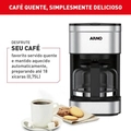 Cafeteira Elétrica Arno Preferita Inox 750ml Jarra De Vidro 127v