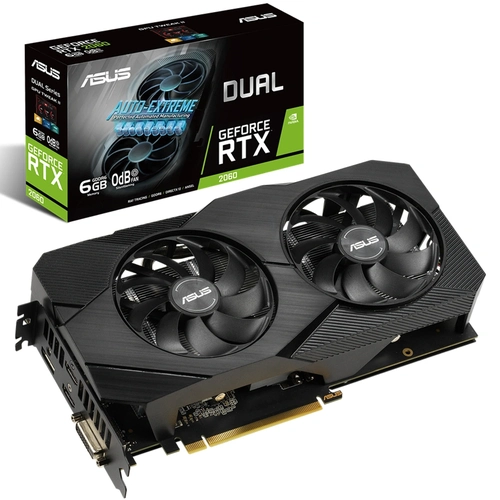 Placa de Video Asus GeForce RTX 2060 Dual EVO 6GB, GDDR6, 192Bit, DUAL-RTX2060-6G-EVO