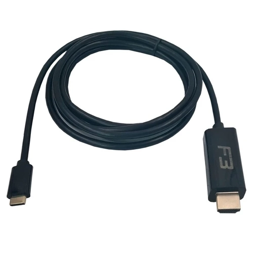 Cabo F3 Usb-C Tipo-C Para HDMI 4K 1.8M Preto - JC-TYC-HM1.8P