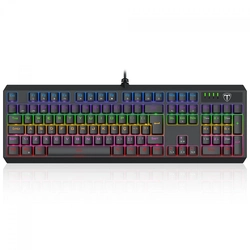 Teclado Mecânico T-Dagger Axis Preto Switch Dust-Proof Brown - T-TGK329-BR