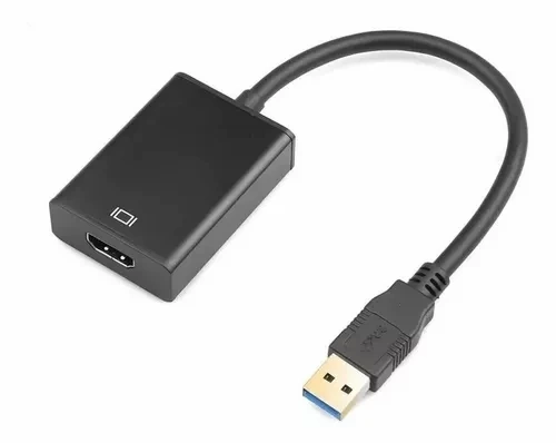 Cabo Adaptador Usb 3.0 Macho Para Hdmi Fêmea Windows Pc Tv